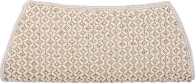 

Spice Art Casual White Clutch