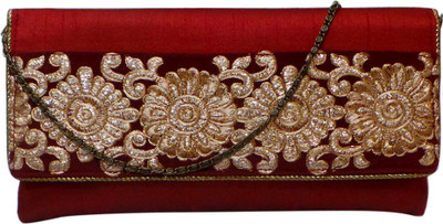 

Bhamini Party Maroon Clutch