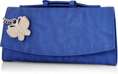 

Butterflies Casual Blue Clutch