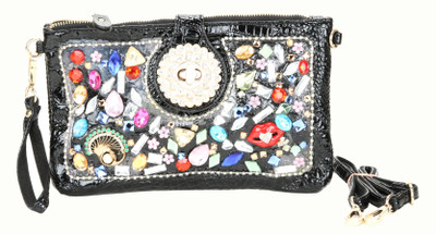 

Jolie Casual Black Clutch
