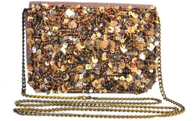 

Diwaah Party Gold Clutch