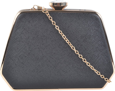 

Kleio Party Black Clutch