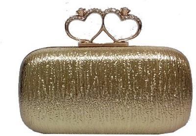 

Trellis Party Gold Clutch
