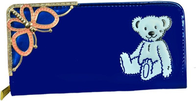 

Vintage Casual Blue Clutch