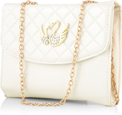 

Eyeslanguage Casual White Clutch