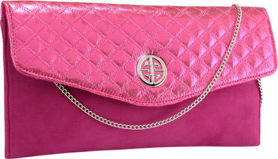 Contrast Party Pink Clutch