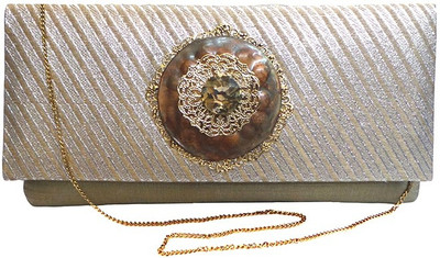 

Bhamini Party Gold Clutch