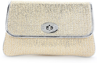 

Elligator Party Silver Clutch