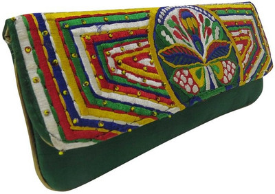 

Deepsum Party Green Clutch