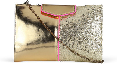 

Zaera Party Gold Clutch