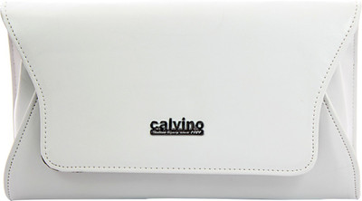 

Calvino Casual White Clutch
