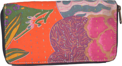 

Jaipur Textiles Hub Party Orange Clutch