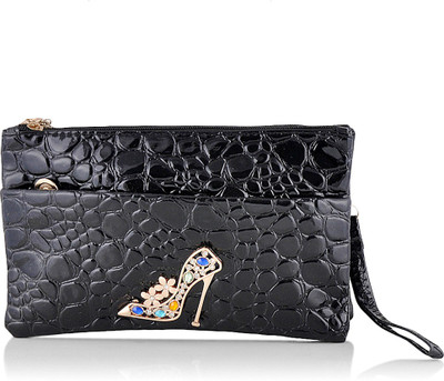 

Eyeslanguage Casual Black Clutch