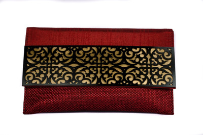 

Designish Casual, Formal Maroon, Black Clutch, Black;maroon