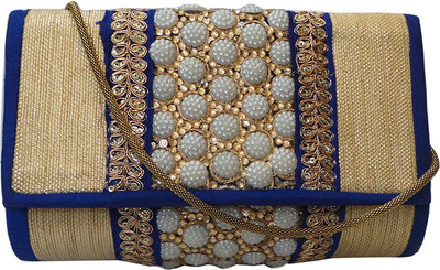 

Bhamini Party Blue Clutch