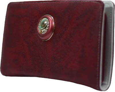 

VS Creation Casual Maroon Clutch