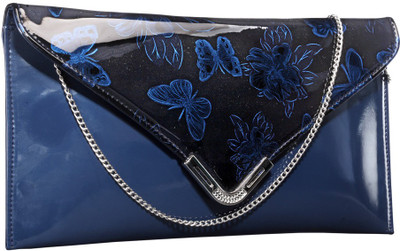 

Contrast Party Blue Clutch
