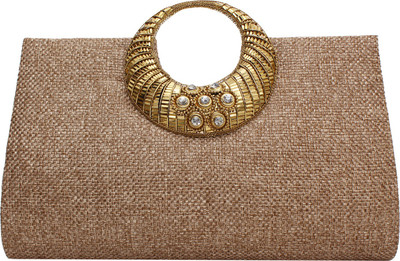 

Bagaholics Casual Gold Clutch