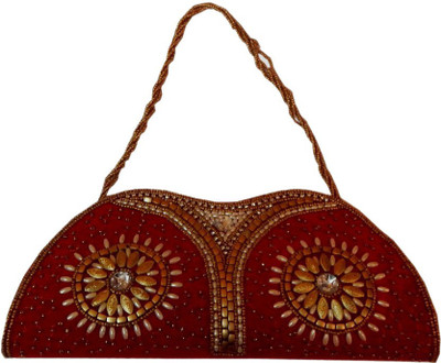 Navaksha Party Red Clutch