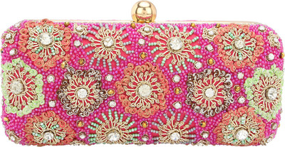 

CREATIVE EMBELLISHMENT Party Multicolor Clutch
