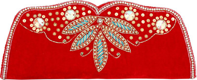 

PASHAN KALA Party Red Clutch