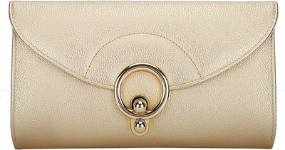 Lino Perros Casual Gold  Clutch at flipkart