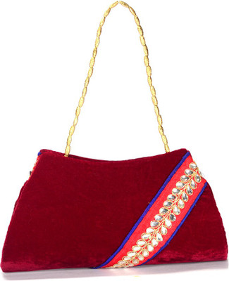 

Arisha kreation Co Party Maroon Clutch