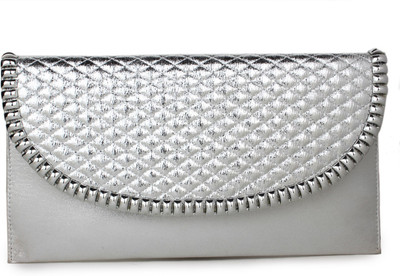 

Do Bhai Party Silver Clutch