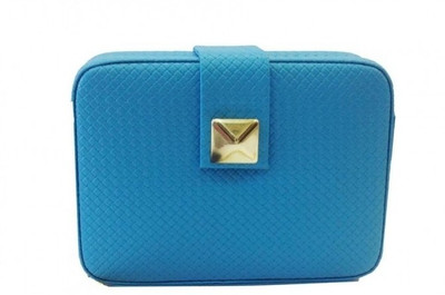 

The Peacock Plum Casual, Party Blue Clutch