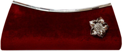 

Navaksha Party Maroon Clutch