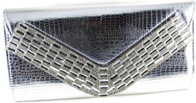 

Dolls N Queens Party Silver Clutch