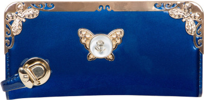 

Fashion Leather Casual Blue Clutch