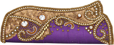 

PASHAN KALA Party Purple Clutch