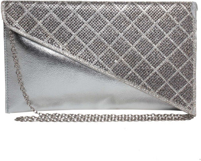 

Reedra Party Silver Clutch