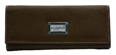 

Flaunt It Casual Brown Clutch