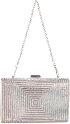 

Reedra Party Silver Clutch