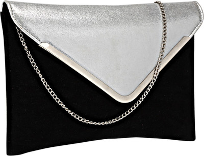 

Contrast Party Black, Silver Clutch