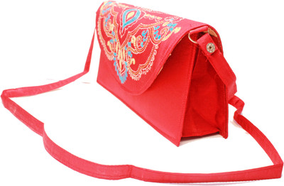12% OFF on Slice Of Bengal Casual Red Clutch