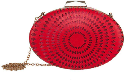 

Peaubella Party Red Clutch