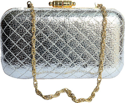 

Glitter Accessories Casual Silver Clutch