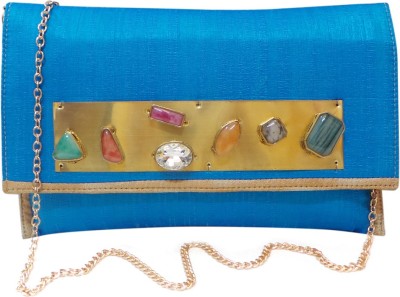 

Bhamini Party Blue Clutch