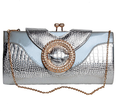 

Reedra Party Silver Clutch