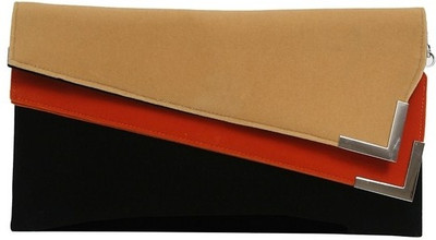 

Lino Perros Casual Orange, Beige Clutch, Beige;orange