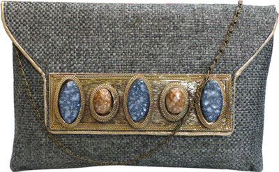 

Bhamini Party Grey Clutch
