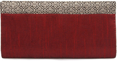

Indian Rain Party Maroon Clutch