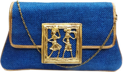 

Bhamini Party Blue Clutch