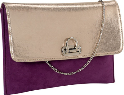 

Contrast Party Pink, Gold Clutch, Gold;pink