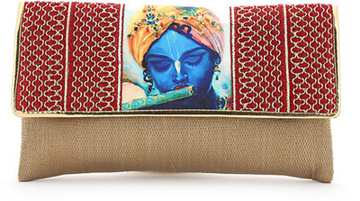

Elligator Party Brown Clutch