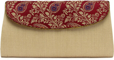 

Indian Rain Party Beige Clutch