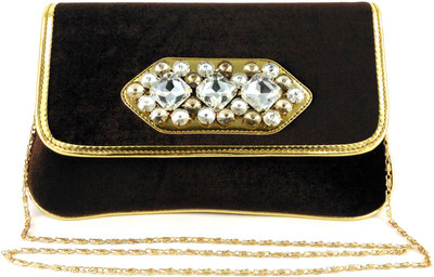

Anmita Party Brown Clutch